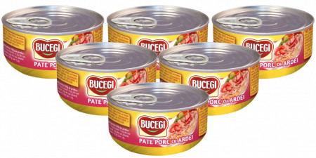 Bucegi Pate de Porc cu Ardei 6 buc x 120g