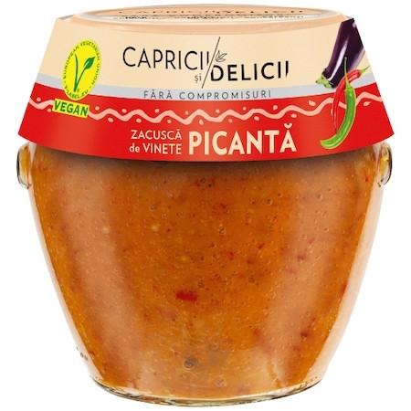 Capricii si Delicii Zacusca de Vinete Picanta 550g