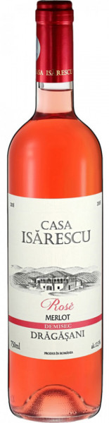Casa Isarescu Merlot Vin Rose Demisec 12.5% Alcool 750ml