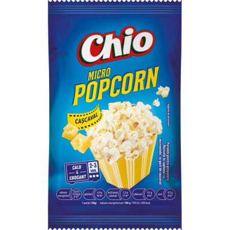 Chio Popcorn pentru Microunde cu Gust de Cascaval 80g