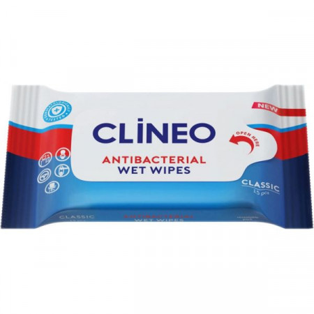 Clineo Servetele Umede Antibacteriene 15bucati