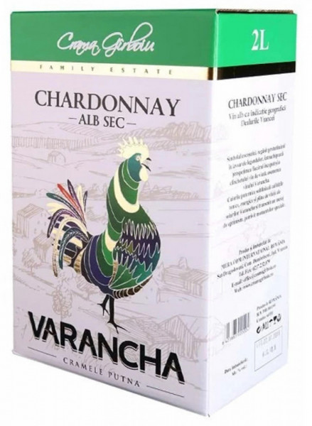 Crama Girboiu Varancha Chardonnay Vin Alb Sec 13% Alcool 2L