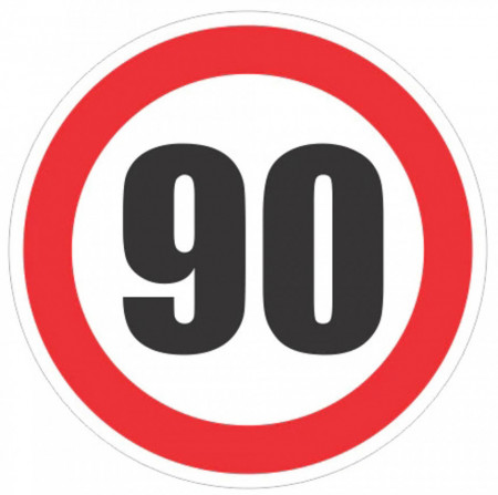 Creative Sign Indicator Limitare Viteza 90