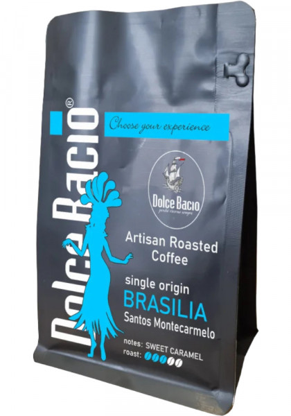 Dolce Bacio Brasilia Santos Montecarmelo Cafea Boabe Prajita 200g