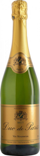 Duc de Paris Vin Mousseux Vin Spumant 10.5% Alcool 750ml