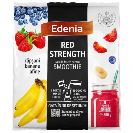 Edenia Mix de Fructe pentru Smoothie Red Strength 500g