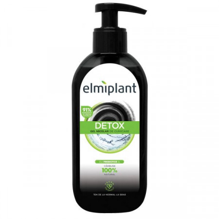 Elmiplant Detox Gel Micelar de Curatare cu Carbune 200ml
