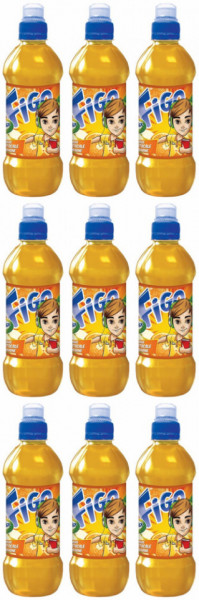 Figo Bautura Racoritoare Necarbogazoasa cu Sucuri de Mere Portocale si Mandarine 9 buc x 300ML