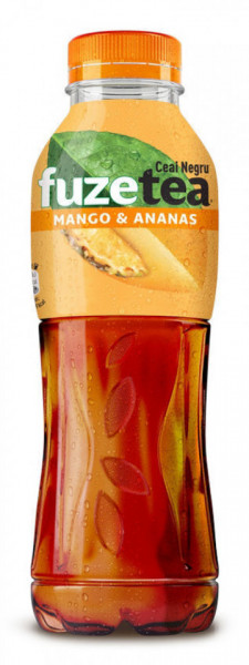 Fuzetea Bautura Racoritoare Necarbogazoasa cu Extract de Ceai Negru si Suc de Mango si Ananas 500ML