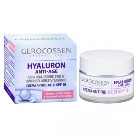Gerocossen Hyaluron Anti-Age Crema Antirid de Zi Multivitaminic SPF10 50ml