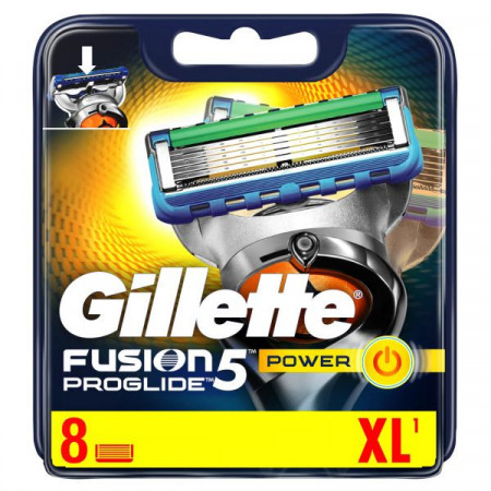 Gillette Fusion 5 Proglide Power Rezerve pentru Aparat de Ras 8bucati
