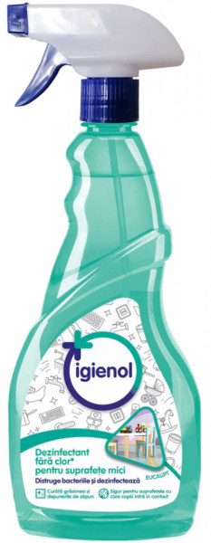 Igienol Dezinfectant Spray Suprafete Mici cu Eucalipt 750ml