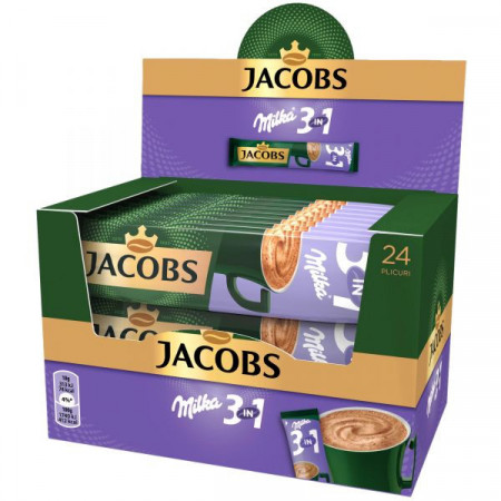 Jacobs Milka Cafea instant 3 in 1 18g x 24 plicuri