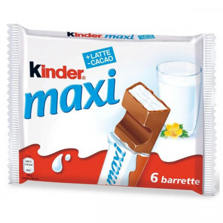 Kinder Maxi Batoane de Ciocolata cu Lapte 6bucati 125g