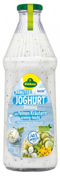 Kuhne Krauter Joghurt Dressing Cremos cu Iaurt si Plante Aromate 1L