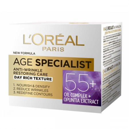 L'Oreal Age Specialist Crema Antirid de Zi Reparatoare Age 55+ 50ml
