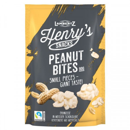 Lambertz Henry s Snacks Desert din Arahide Sarate cu Ciocolata Alba 90g