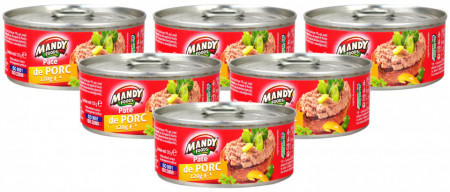 Mandy Pate de Porc 6 buc x 120g