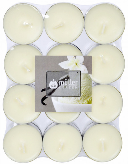 Muller Kerzen Set 24 Lumanari Tip Pastile cu Aroma de Vanilie