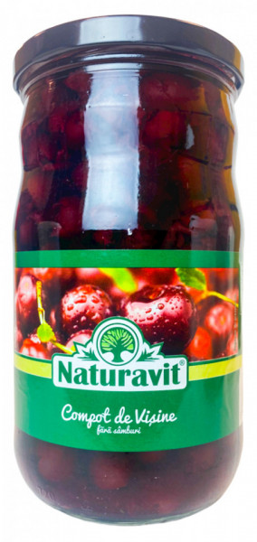 Naturavit Compot de Visine fara Samburi 680g