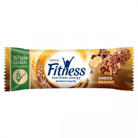 Nestle Fitness Baton de Cereale cu Ciocolata si Banane 23.5g