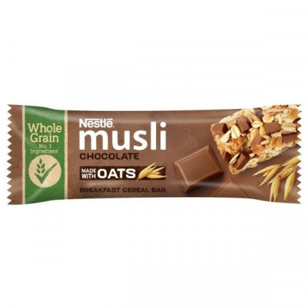 Nestle Musli Baton de Cereale cu Ciocolata cu Lapte 35g