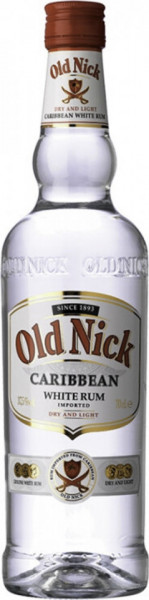 Old Nick Caribbean White Rum Rom 37.5% Alcool 700ml
