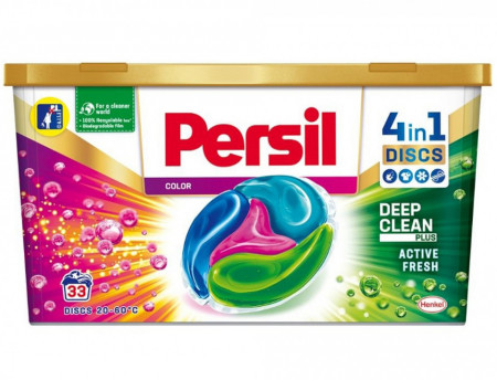 Persil Color 4in1 Discs Deep Clean Plus Detergent Concentrat pentru Rufe pentru Masinile Automate de Spalat 33 Spalari