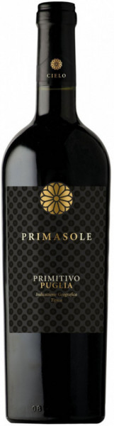 Primasole Primitivo Puglia Vin Rosu Sec 13% Alcool 750ml