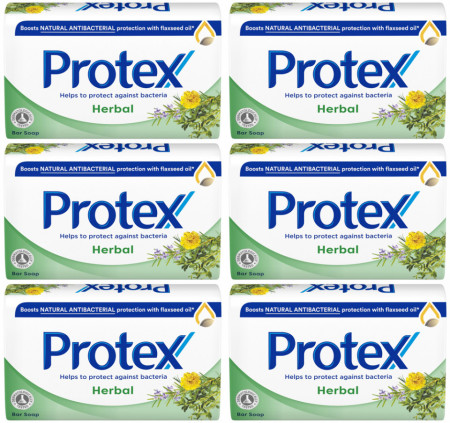 Protex Herbal Sapun Antibacterial de Toaleta 6 buc x 90g