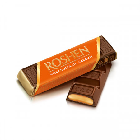 Roshen Baton de Ciocolata cu Crema de Caramel 43g