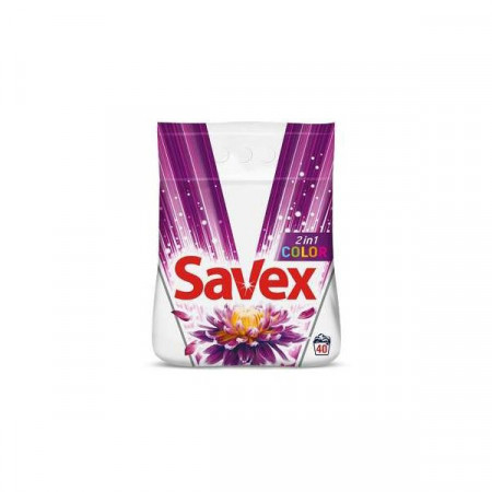 Savex Detergent de Rufe Pudra Automat 2in1 Color pentru 40 Spalari 4kg