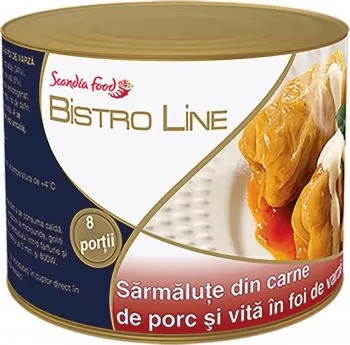 Scandia Food Bistro Line Sarmalute din Carne de Porc si Vita in Foi de Varza 2000g