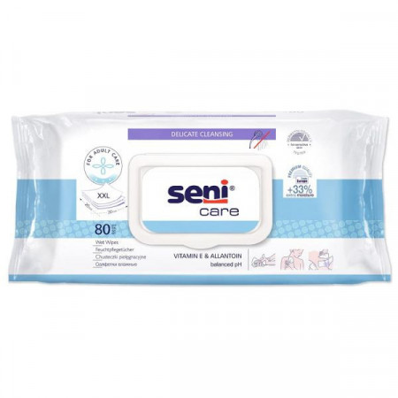Seni Care Servetele Umede cu Ph Echilibrat cu Vitamina E si Alantoina 80bucati