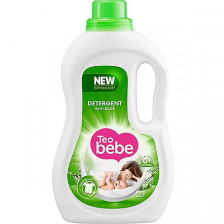 Teo Bebe Detergent de Rufe Lichid cu Aloe pentru 20 Spalari 1.1L