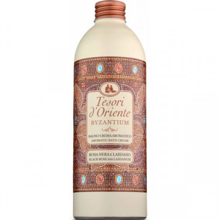 Tesori d'Oriente Crema de Baie Byzantium cu Trandafir Negru si Trandafir Salbatic 500ml