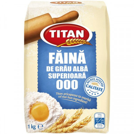 Titan Faina de Grau Alba Superioara 000 1Kg