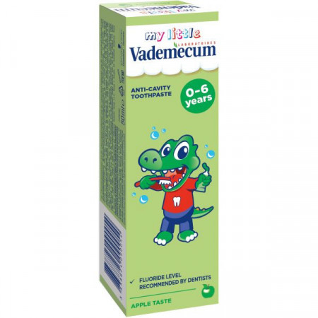 Vademecum Pasta de Dinti pentru Copii 0-6 Ani Apple 50ml