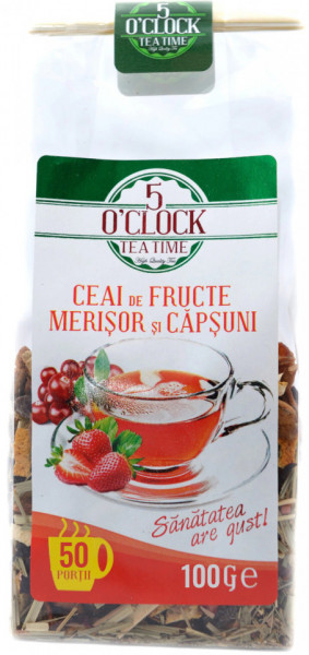 5 O'Clock Ceai de Fructe Mere Pere si Capsuni 100g