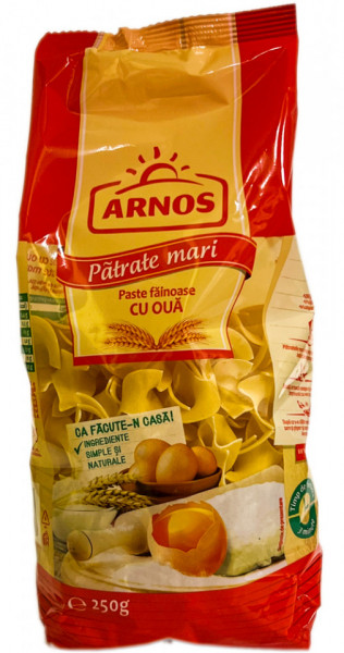 Arnos Patrate Mari Paste Fainoase cu Oua 250g