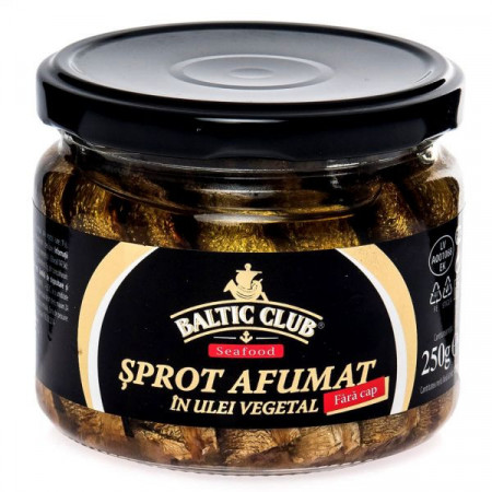 Baltic Club Sprot Afumat in Ulei Vegetal 250g