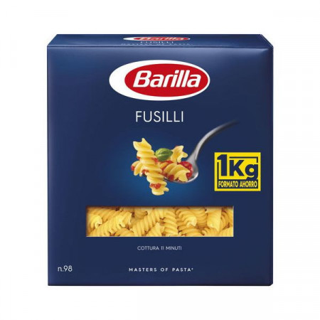 Barilla Fusilli No 98 Paste Alimentare din Gris de Grau Dur 1Kg