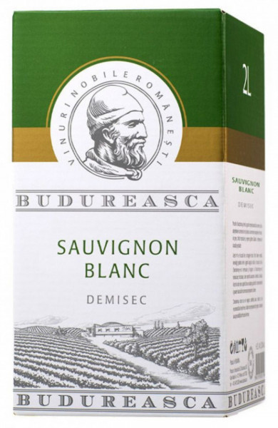 Budureasca Sauvignon Blanc Vin Alb Demisec 13% Alcool 2L