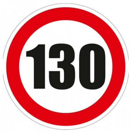 Creative Sign Indicator Limitare Viteza 130