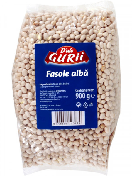 D'ale Gurii Fasole Alba Boabe 900g