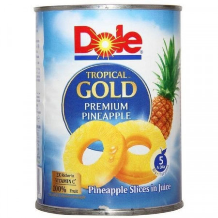 Dole Ananas Tropical Gold Felii In Suc Propriu 567g