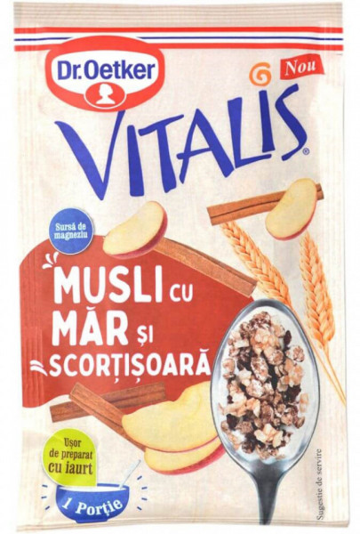 Dr.Oetker Musli cu Mar si Scortisoara 36g