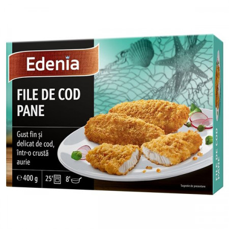 Edenia File de Cod Pane 400g