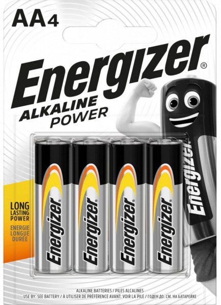 Energizer Baterii Alkaline Power AA LR6 4buc