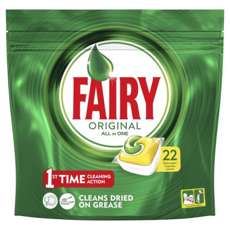 Fairy Original All in One Capsule pentru Masina de Spalat Vase pentru 22 Spalari